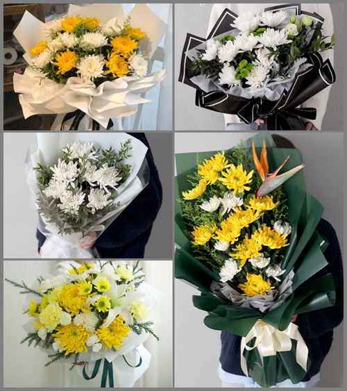 河南漯河源汇区问十乡白事花束代送